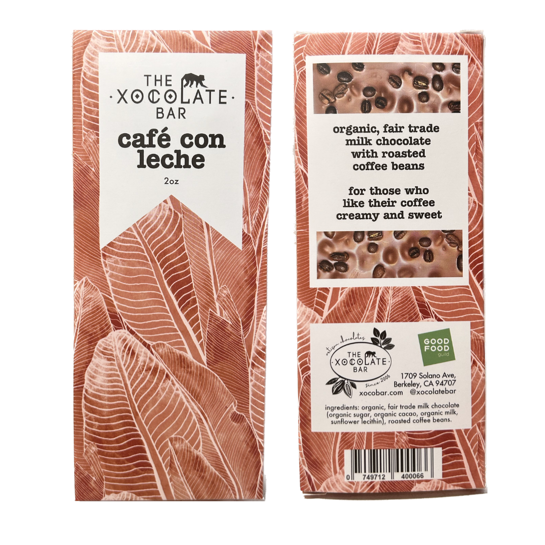 Cafe con Leche - Milk Chocolate Inclusion Bar with Coffee by The Xocolate  Bar | The Xocolate Bar