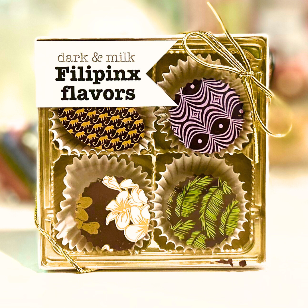 Filipinx Bonbons, 4pc chocolate box by The Xocolate Bar | The