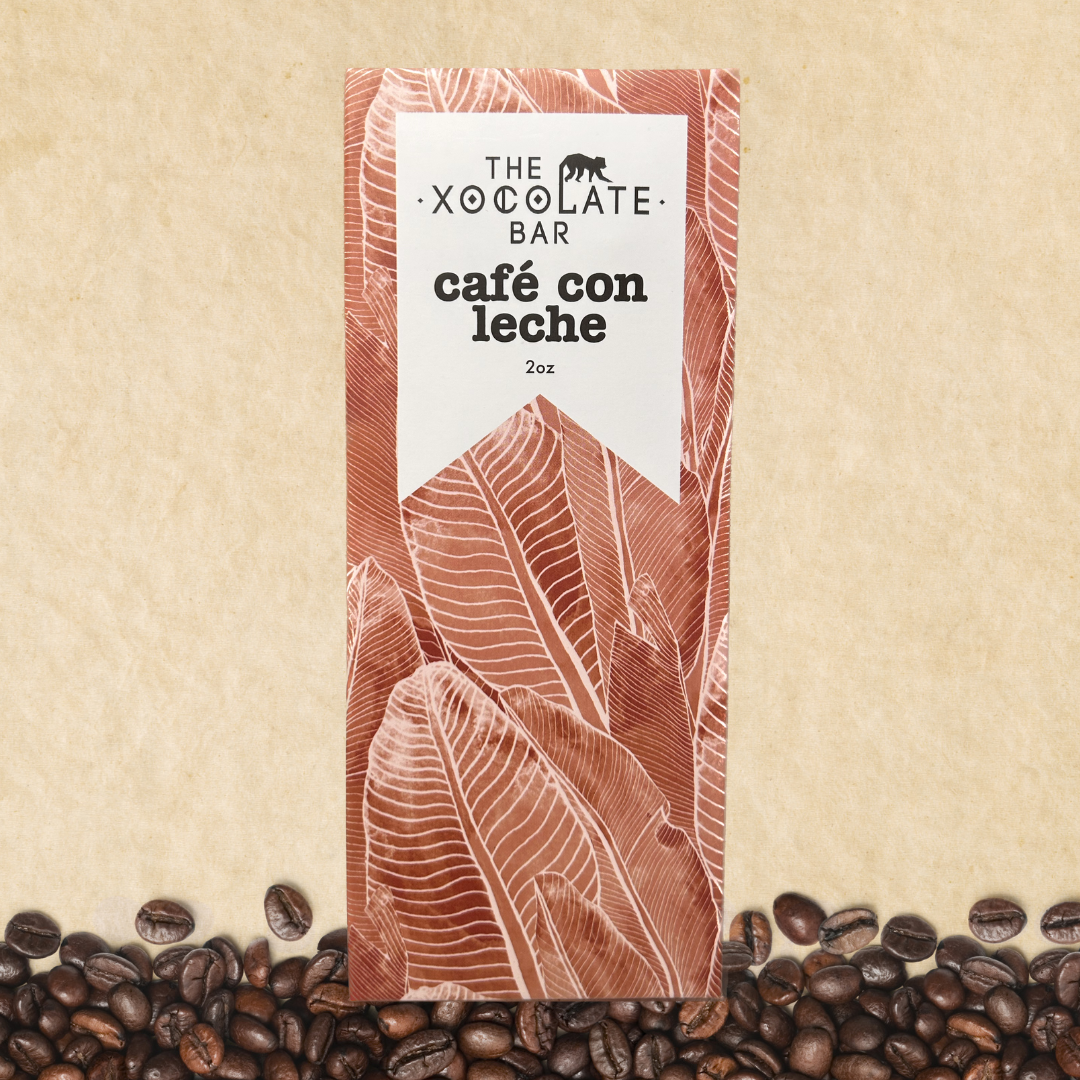 Cafe con Leche - Milk Chocolate Inclusion Bar with Coffee by The Xocolate  Bar